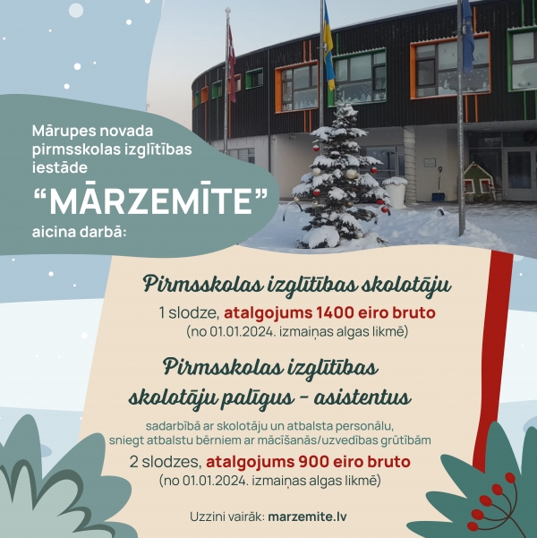 Meklējam jaunus kolēģus!