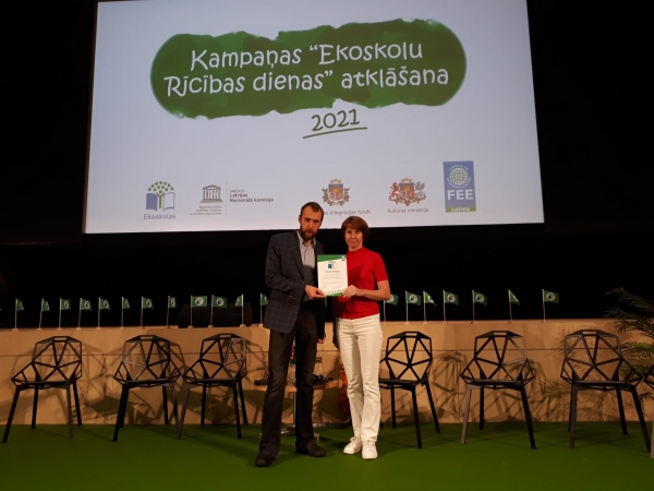 PII ''Mārzemīte'' augstais Ekoskolas novērtējums- Zaļais karogs!