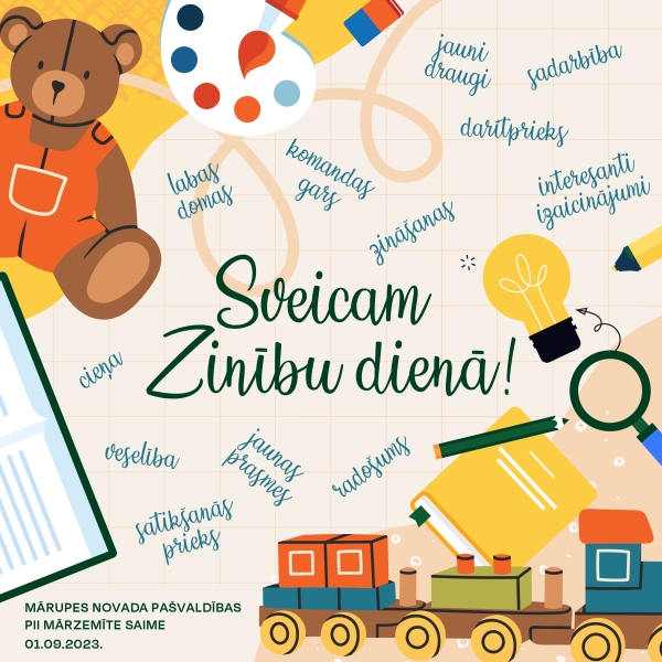 Sveicam Zinību dienā!